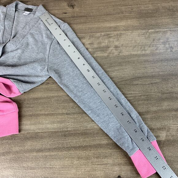 Poof Girls Cardigan Sweater Medium Button Up Lightweight Long Sleeve Pockets - Picture 11 of 11